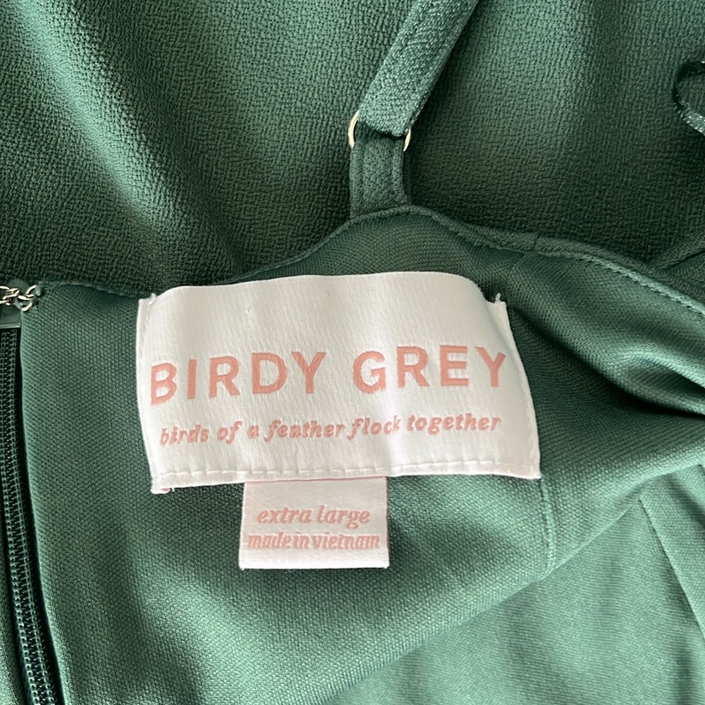 Birdy Grey Ash Crepe Dress in color Sea Glass Sz XL - Picture 15 of 16